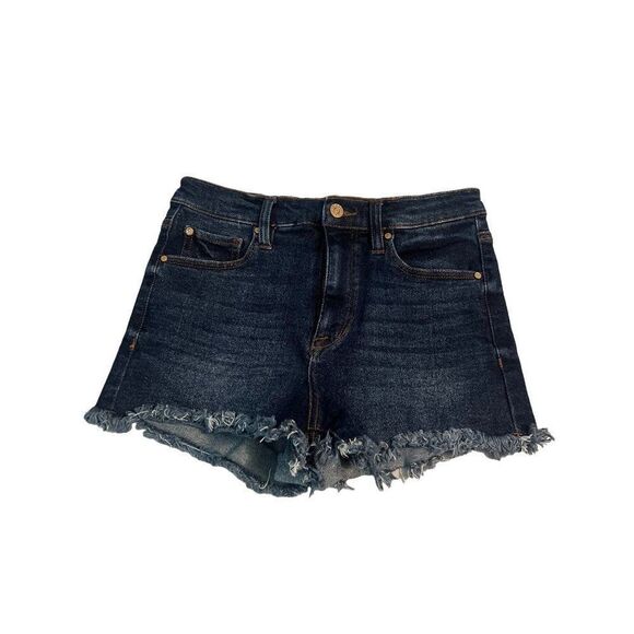 4/$25 Celebrity Pink Dark Wash High Rise Shorts‎ Size 5/27 Junior - Picture 1 of 4